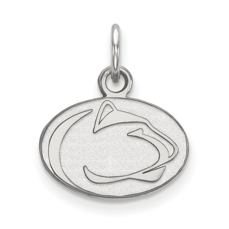 Rhodium Over Sterling Silver LogoArt Penn State University Extra Small Pendant
