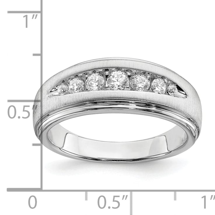 10K White Gold Lab Grown Diamond, SI1/SI2, G H I, Men's Ring 10K White Gold Lab Grown Diamond, SI1/SI2, G H I, Men's Ring