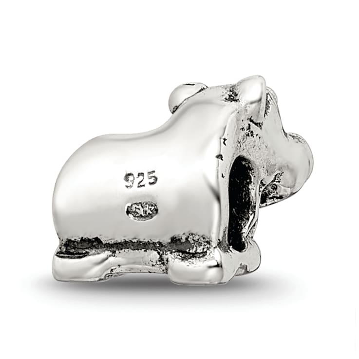 Sterling Silver Rhino Bead