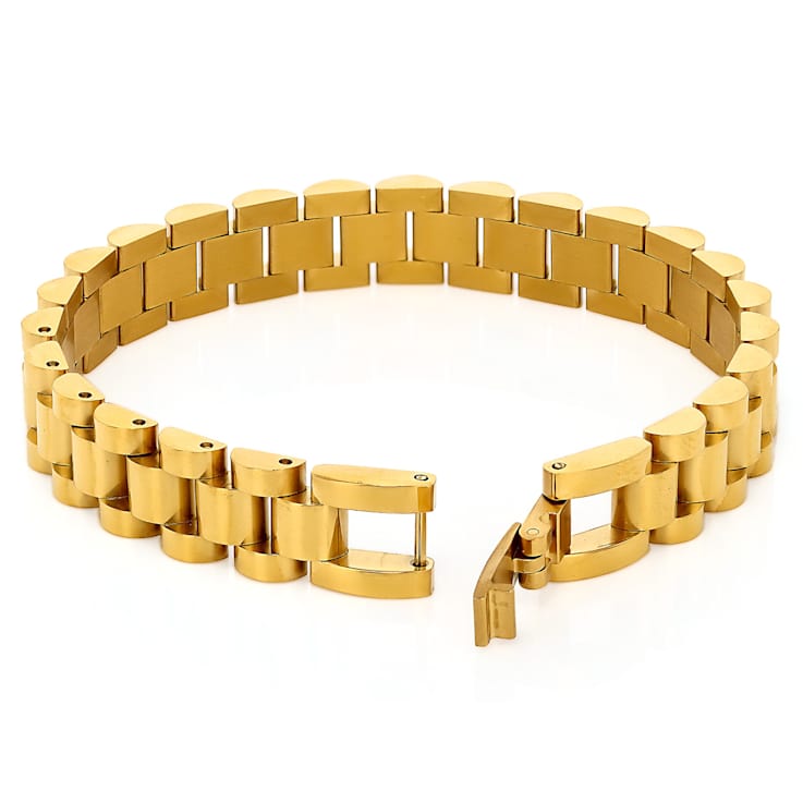 Oyster Link Bracelet In Gold-Tone