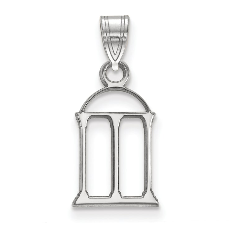 Rhodium Over Sterling Silver LogoArt University of Georgia Small Pendant
