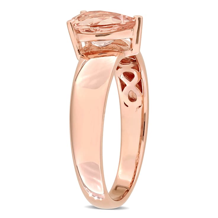 Morganite 14K Rose Gold Ring 1.00ctw
