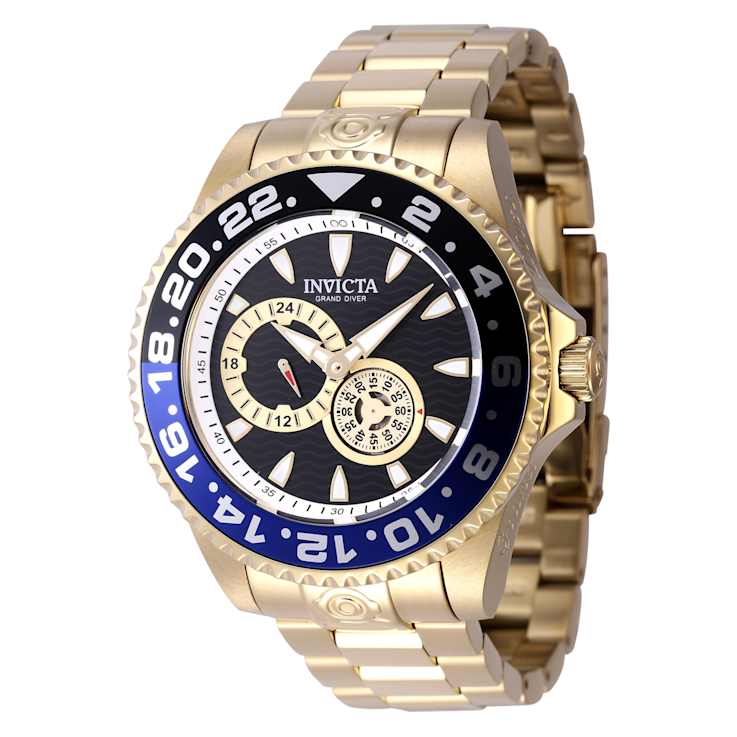 Invicta Pro Diver 47mm Black Dial Stainless Steel Band Automatic Watch