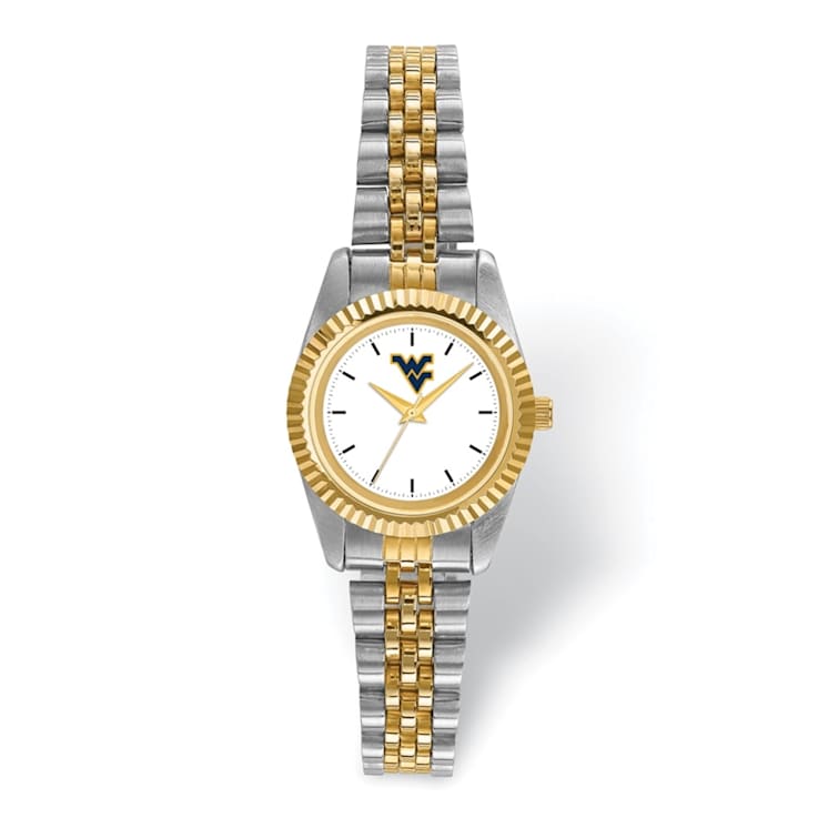 Women's Fossil Tan West Virginia Mountaineers Georgia Leather Watch