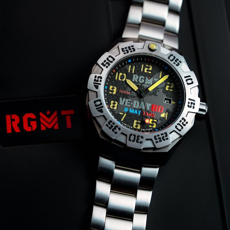 RGMT Field Master Automatic Ve-Day 80th White Stainless Steel Band
Limited Edition Watch