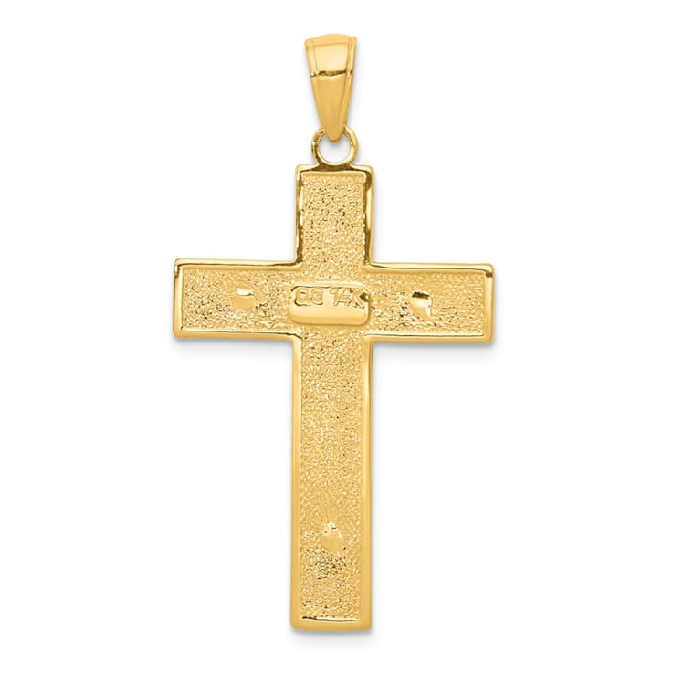 14K Yellow Gold Crucifix Pendant