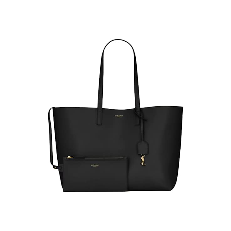 Yves Saint Laurent East-West Shopping Tote in Black