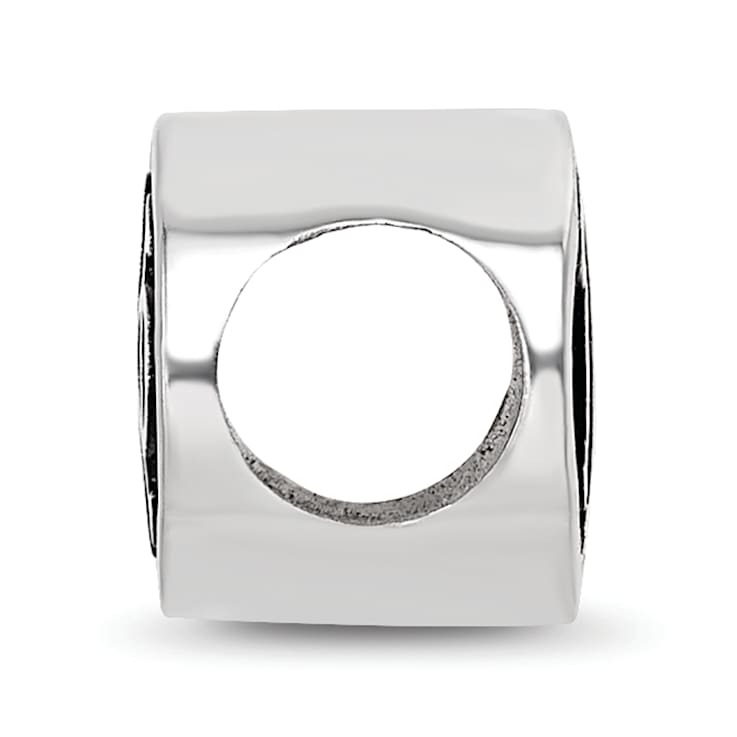Sterling Silver LogoArt 15.25mm Pi Beta Phi Oval Greek Letters Bead