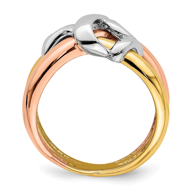14K Polished Woven Band