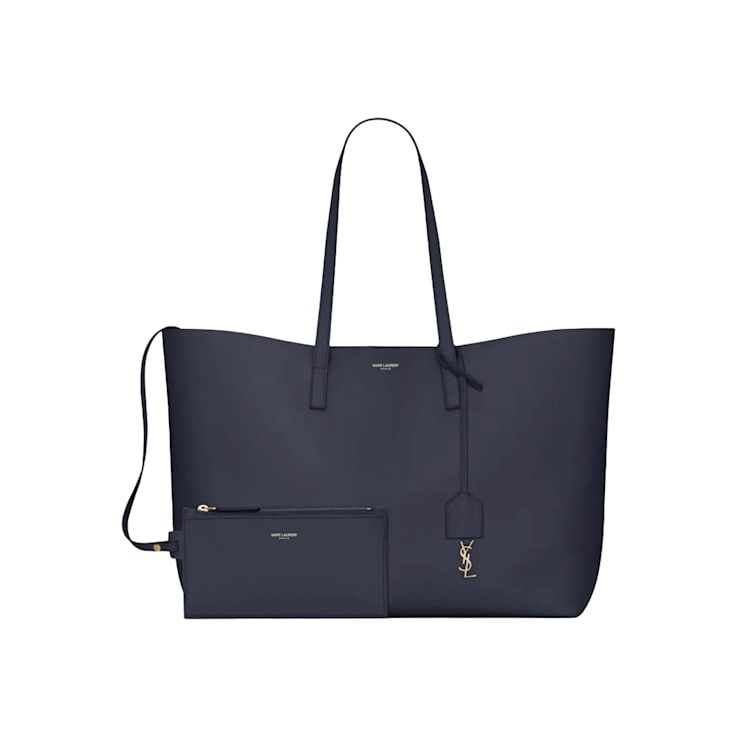 Yves Saint Laurent East-West Shopping Tote in Navy