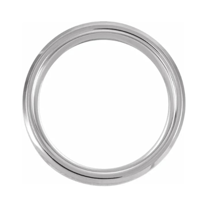 Tungsten Men's Band With Pattern Inlay