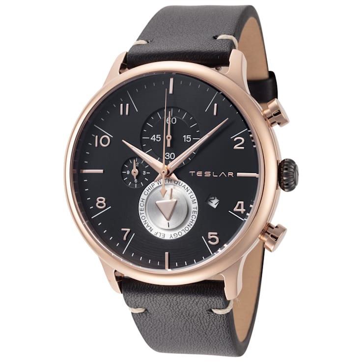 Teslar Men s Re Balance T 8 44mm Quartz Chronograph Watch