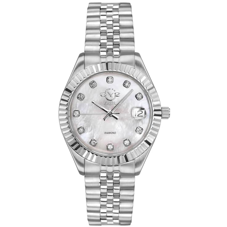 GV2 Naples White Dial Stainless Steel Bracelet Watch