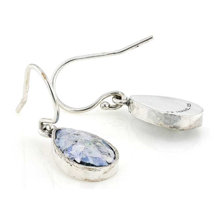 Roman Glass Teardrop Earrings
