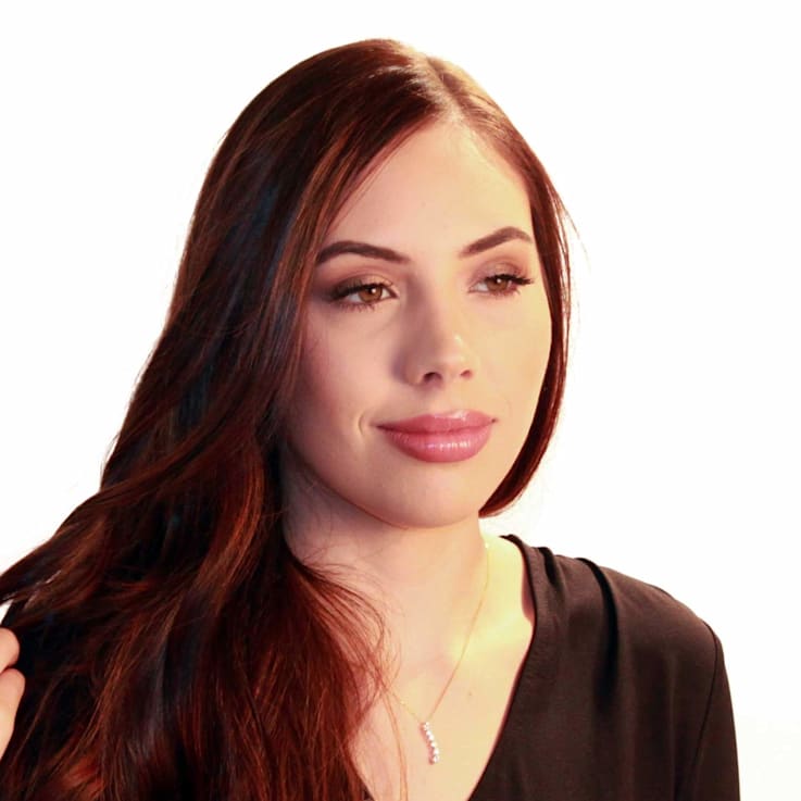 White Cubic Zirconia 14k Yellow Gold Pendant With Chain 0.50ctw