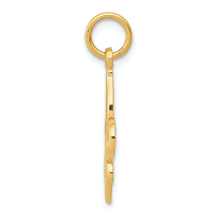 10K Yellow Gold Fleur-De-Lis Charm