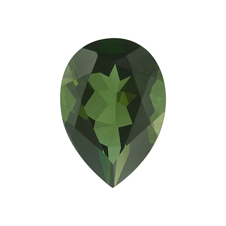 Green Tourmaline 5x3mm Pear Shape 0.21ct