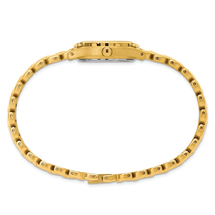 Ladies Charles Hubert Gold-finish White Dial Watch