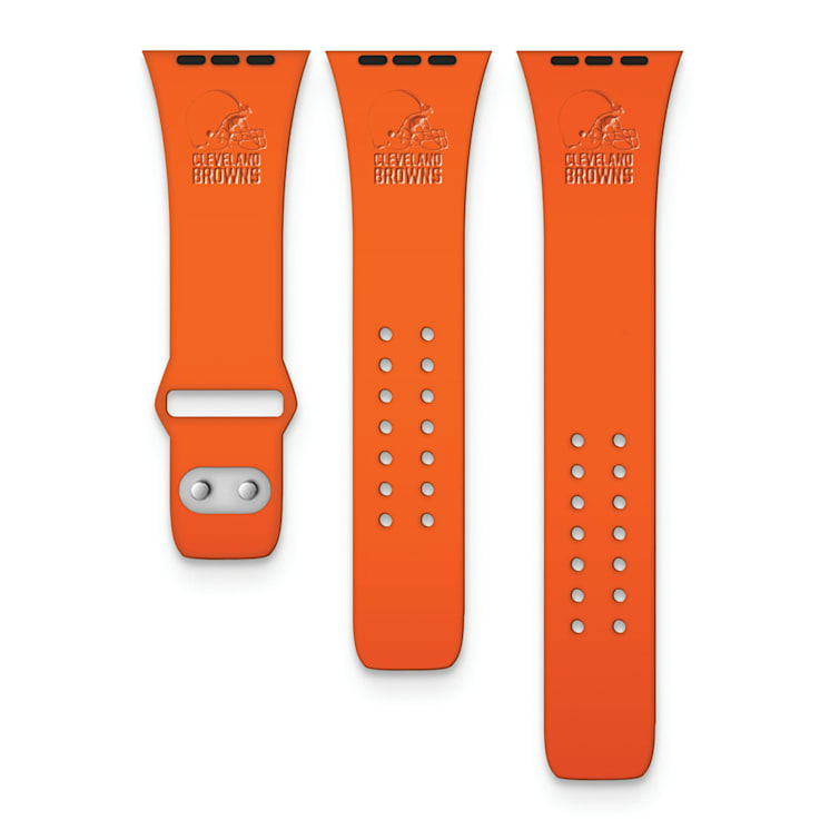 Gametime Cleveland Browns Debossed Silicone Apple Watch Band (38/40mm M/L).  Watch not included.