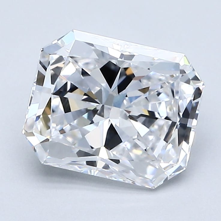 2.06ct White Rectangular Octagonal Mined Diamond D Color, VVS2, GIA Certified