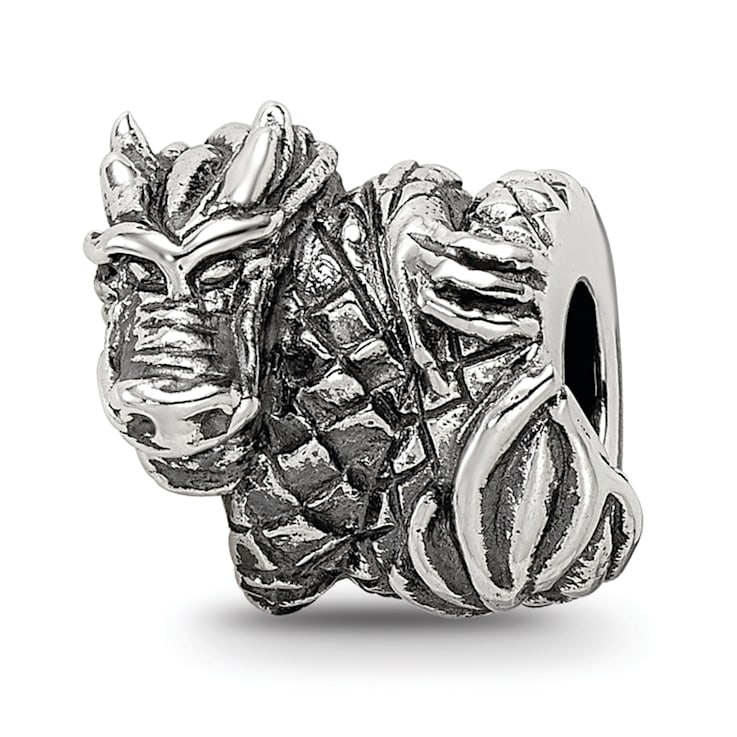 Sterling Silver Reflections Dragon Bead