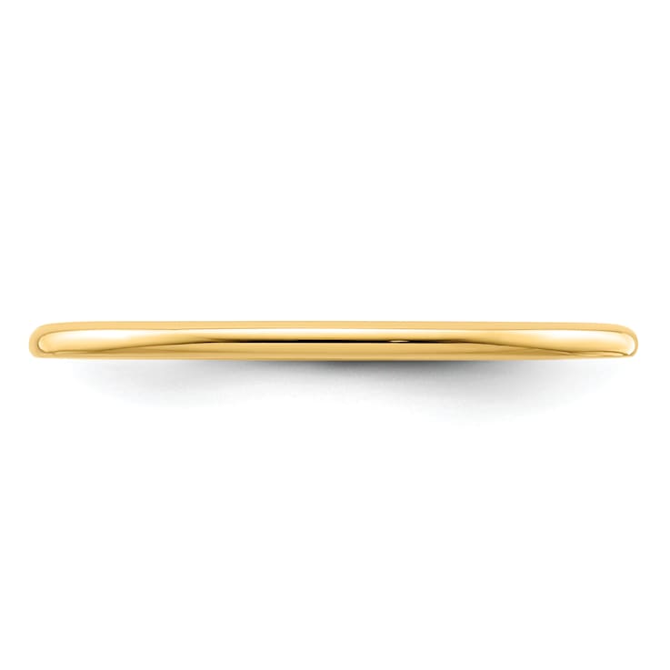 10K Yellow Gold 1.2mm Half Round Stackable Expressions Band