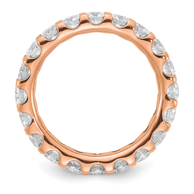 14K Rose Gold Lab Grown Diamond SI+, H+, Eternity Band