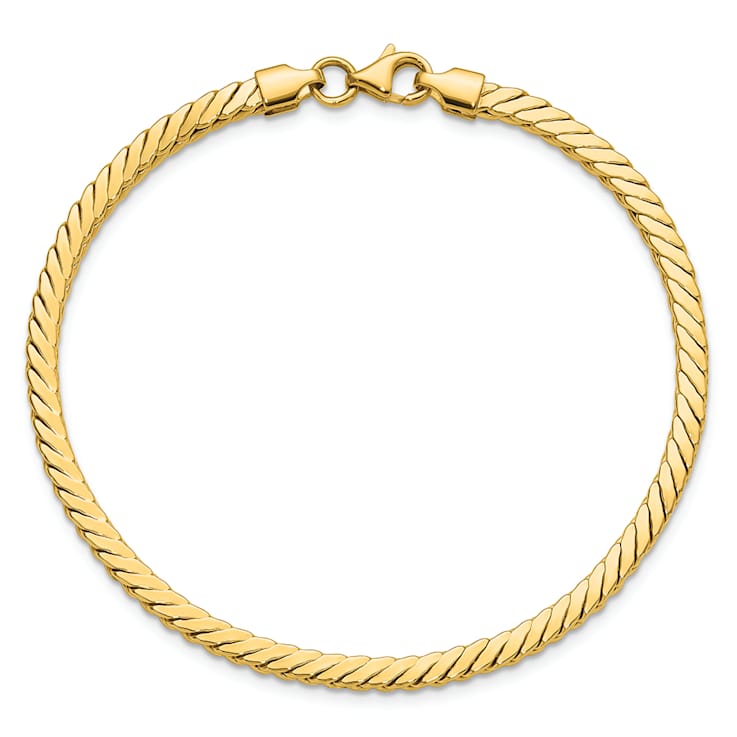 14K Yellow Gold Polished Fancy Link Bracelet