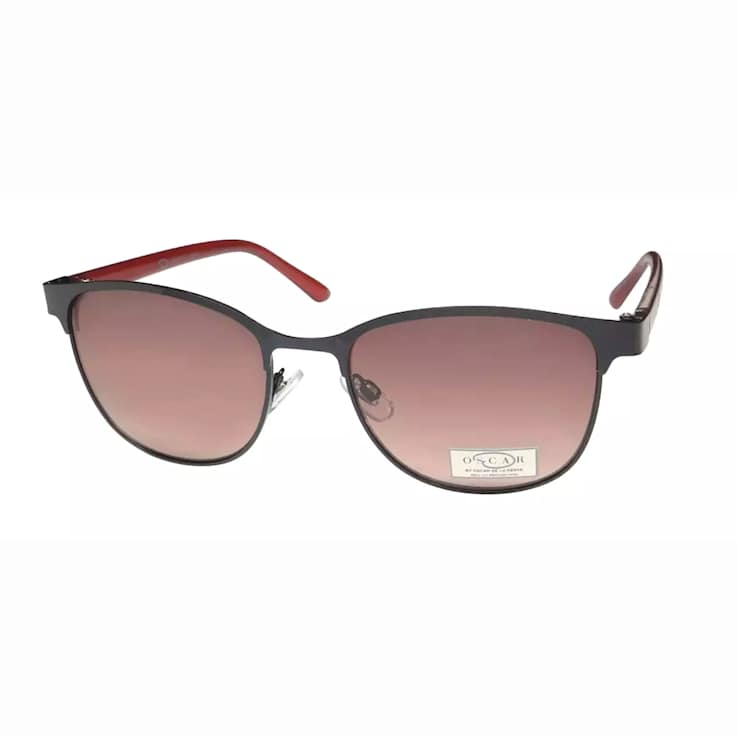 OSCAR by Oscar de la Renta Black Cat Eye Frame / Brown Gradient Lenses Sunglasses