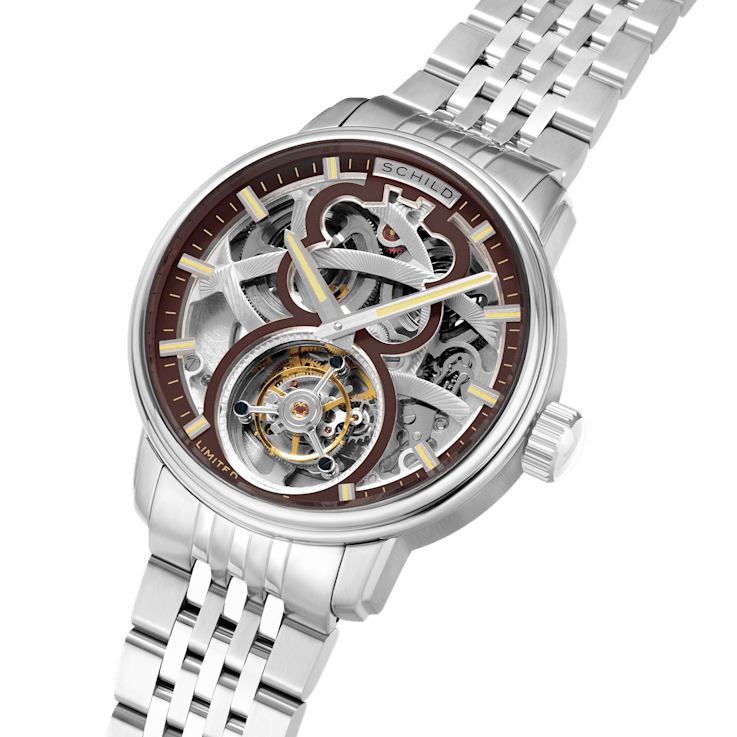 Schild Maximillian Tourbillon Red Dial White Stainless Steel Band
Limited Edition Watch