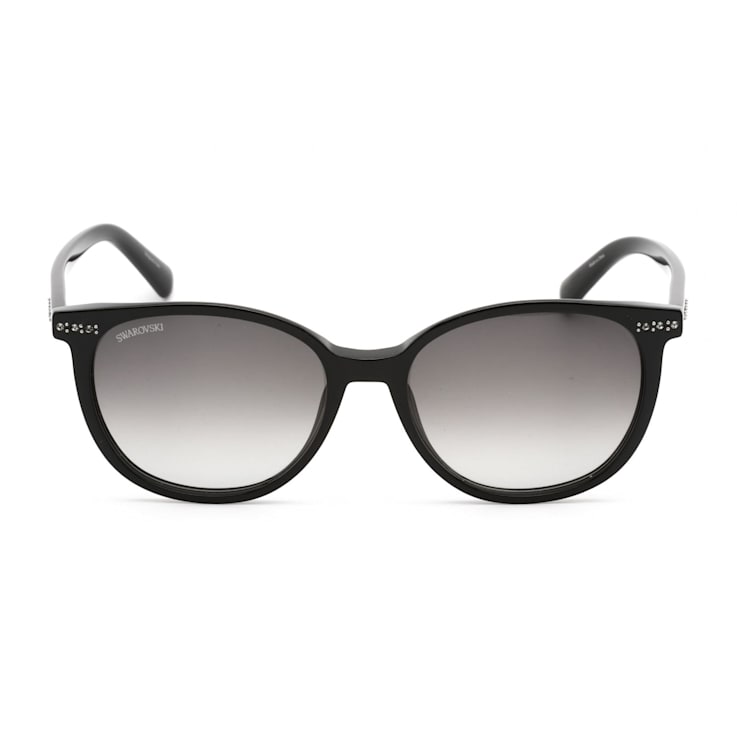Swarovski Shiny Black Frame / Gradient Smoke Lens Sunglasses