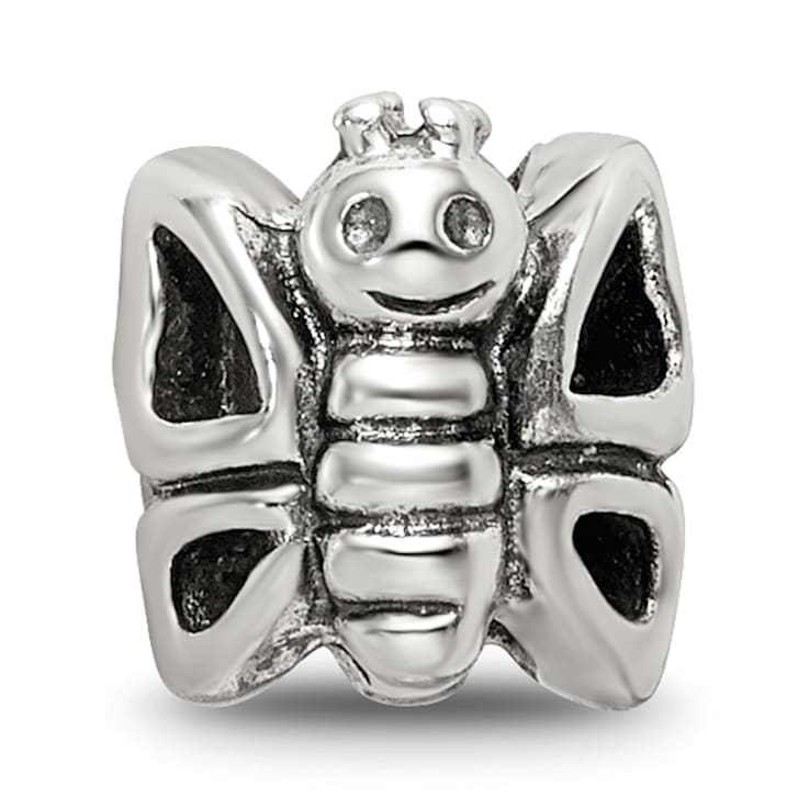 Sterling Silver Butterfly Bead