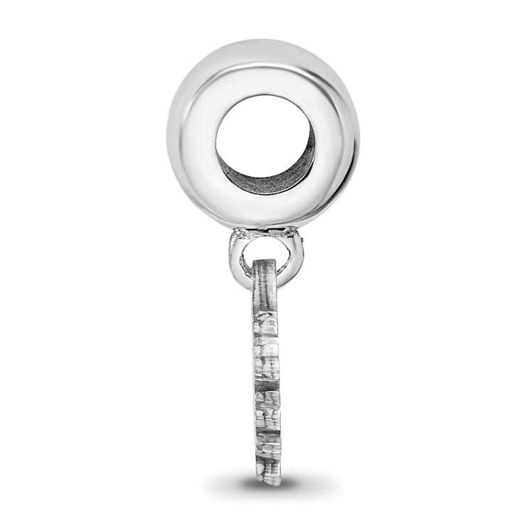 Sterling Silver Rhodium-plated LogoArt University of South Carolina XS
Dangle Bead