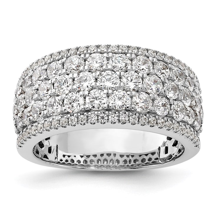 Rhodium Over 14K White Gold Diamond Band 2.02ctw