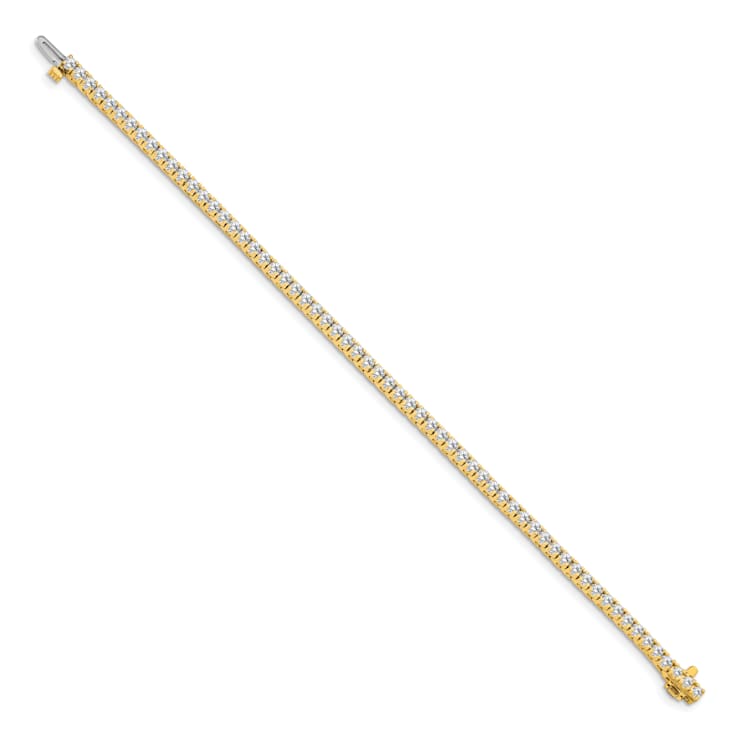 14K Yellow Gold Lab Grown Diamond VS/SI GH, Tennis Bracelet