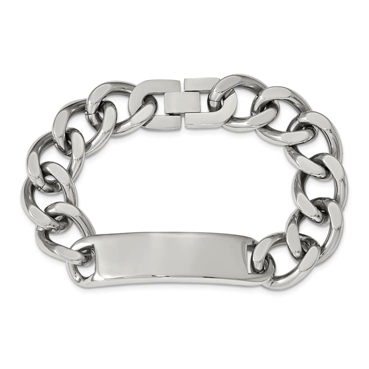 Stainless Steel Polished 8.75 Inch ID Bracelet