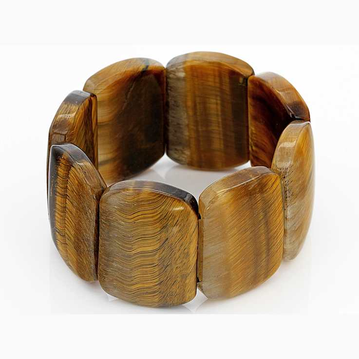 Golden Tiger's Eye Statement Stretch Bracelet
