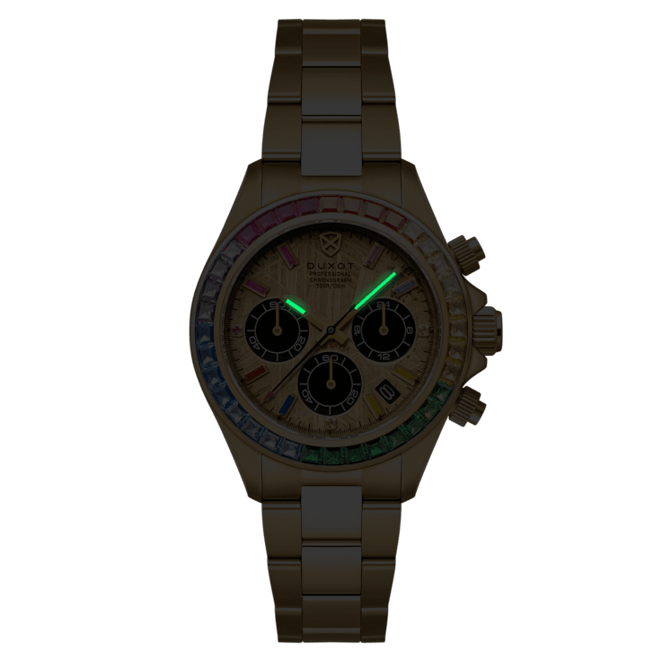 Duxot Accelero Meteorite Chronograph Yellow Dial Yellow Stainless Steel
Band Limited Edition Watch