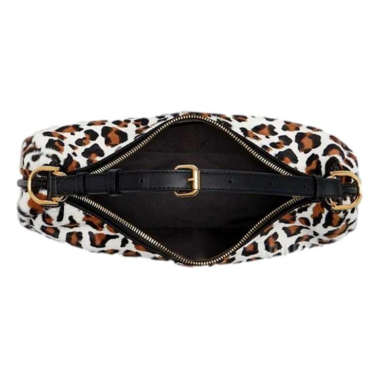 Fendi Fendigraphy Lamb Fur Animal Print Shoulder Bag 17474A