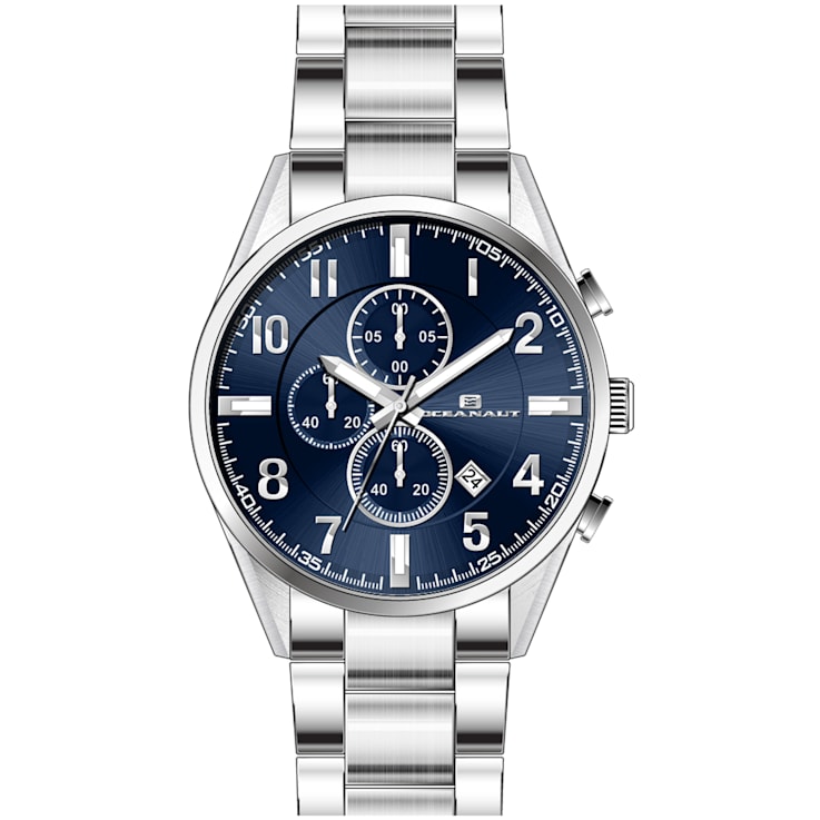Oceanaut Men's Escapade Blue Dial, Stainless Steel Watch