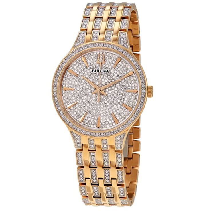 Bulova Men's Classic Yellow Stainless Steel with Crystal Accents Watch