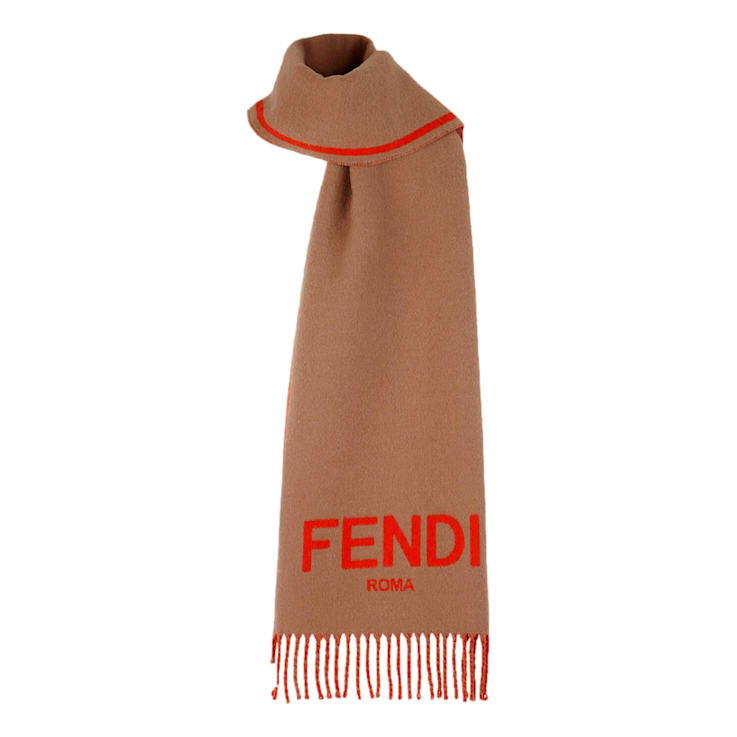 【関税&送料込】Fendi Scarfs FF Scarf Wool Black | Fendi