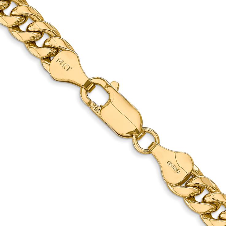 14k Yellow Gold 6mm Miami Cuban Link 20 Inch Chain