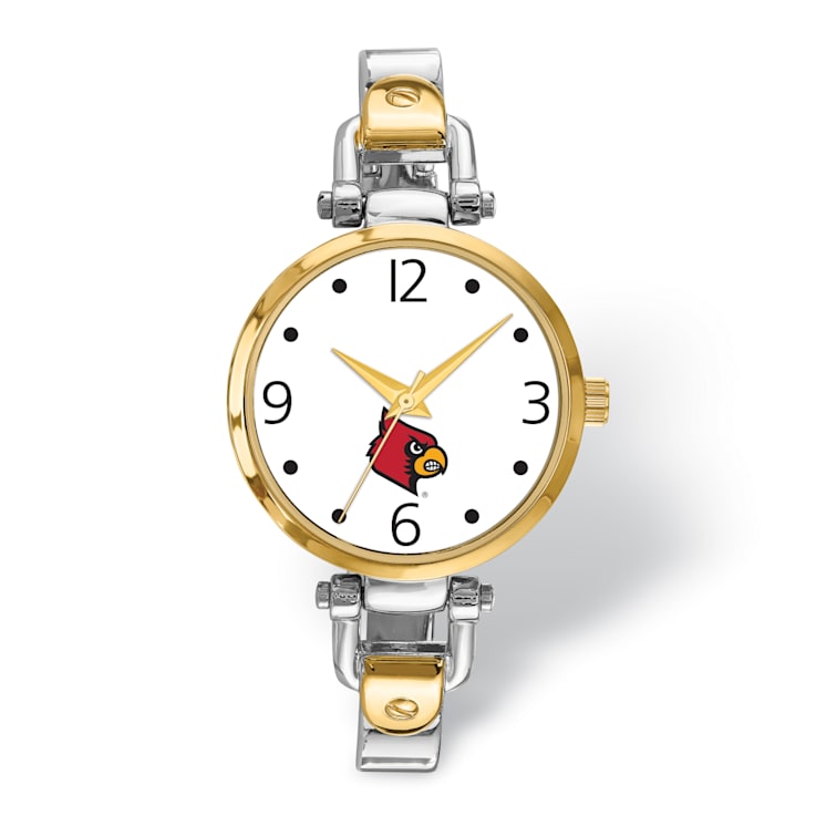 LogoArt University of Louisville Elegant Ladies Two-tone Watch