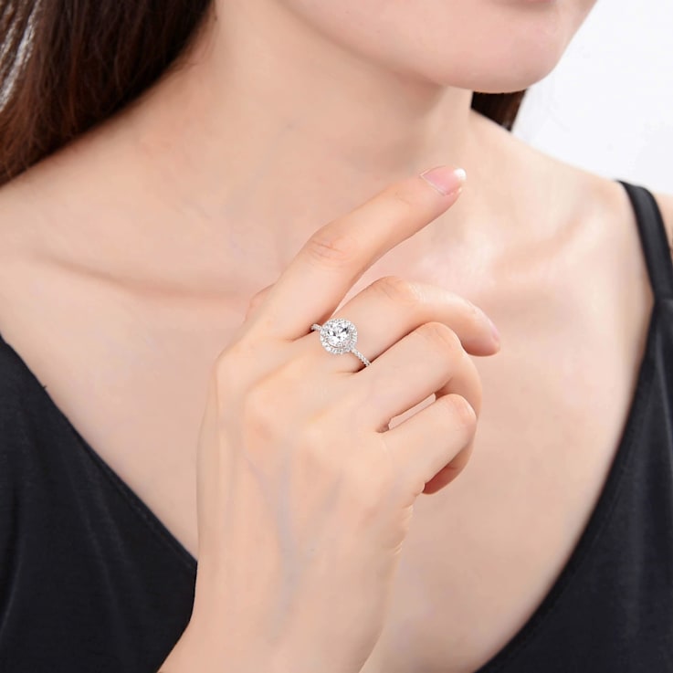 Round White Topaz Sterling Silver Ring, 2.80ctw - 1CPC1A Round White Topaz Sterling Silver Ring, 2.80ctw - 1CPC1A