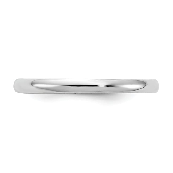 Rhodium Over 14K White Gold Polished Ring