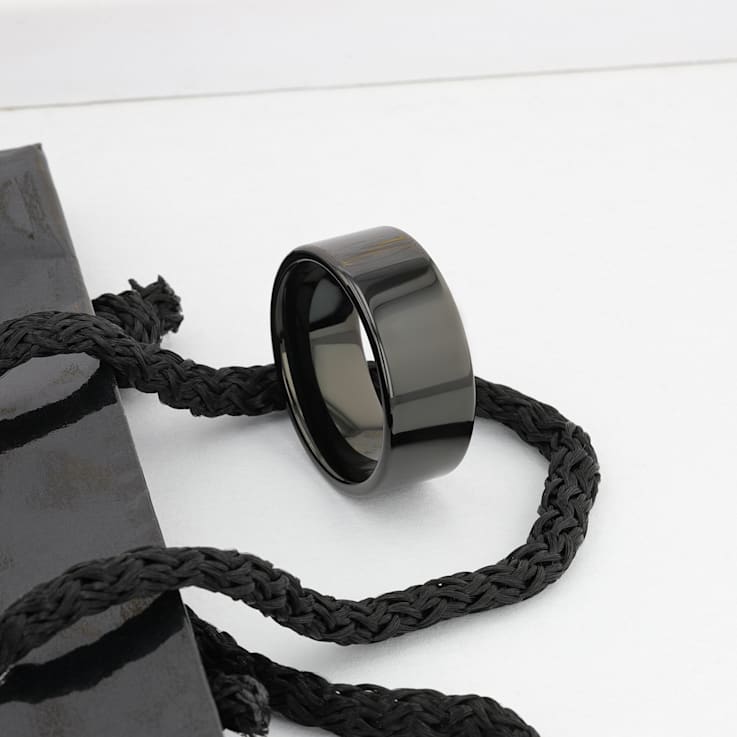MORPHEUS Flat Black Tungsten Ring 8mm