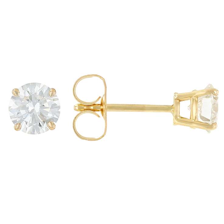 Lab-Grown Diamond Stud Earrings In 14K Gold 0.75ctw