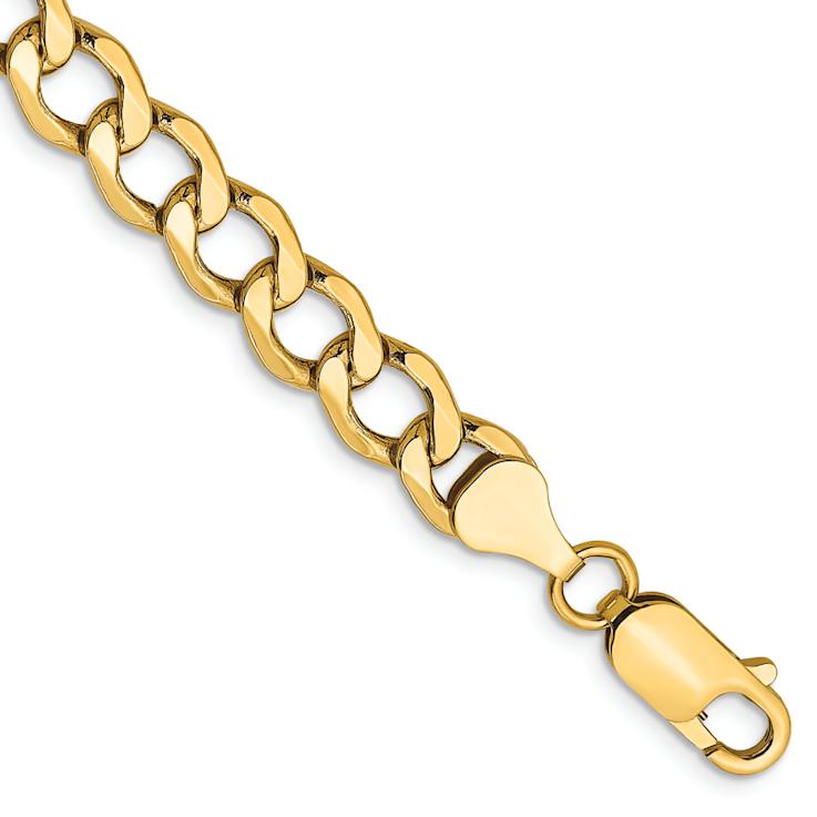 10k Yellow Gold 6.5mm Curb Link Bracelet