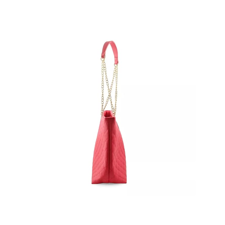 Badgley Mischka Large Quilted Tote in Red.